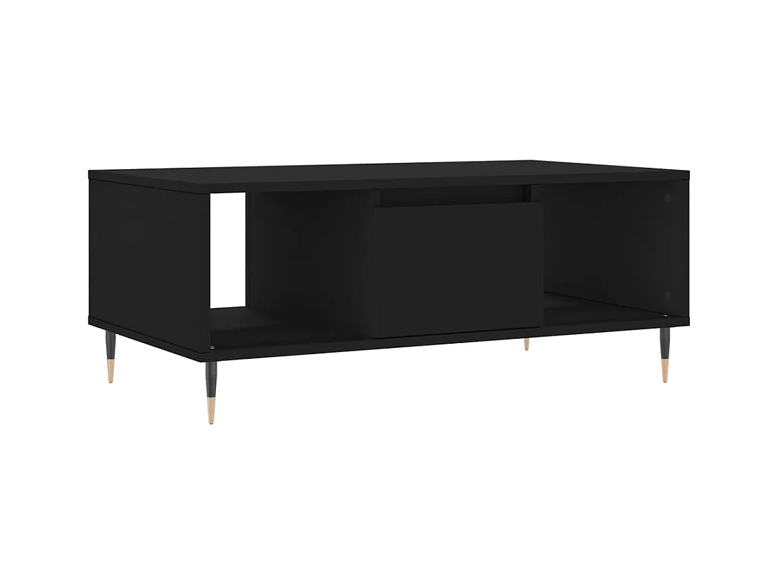 Table basse salon-Table d'appoint Noir 90x50x36,5 cm Bois d'ingénierie SHL82478