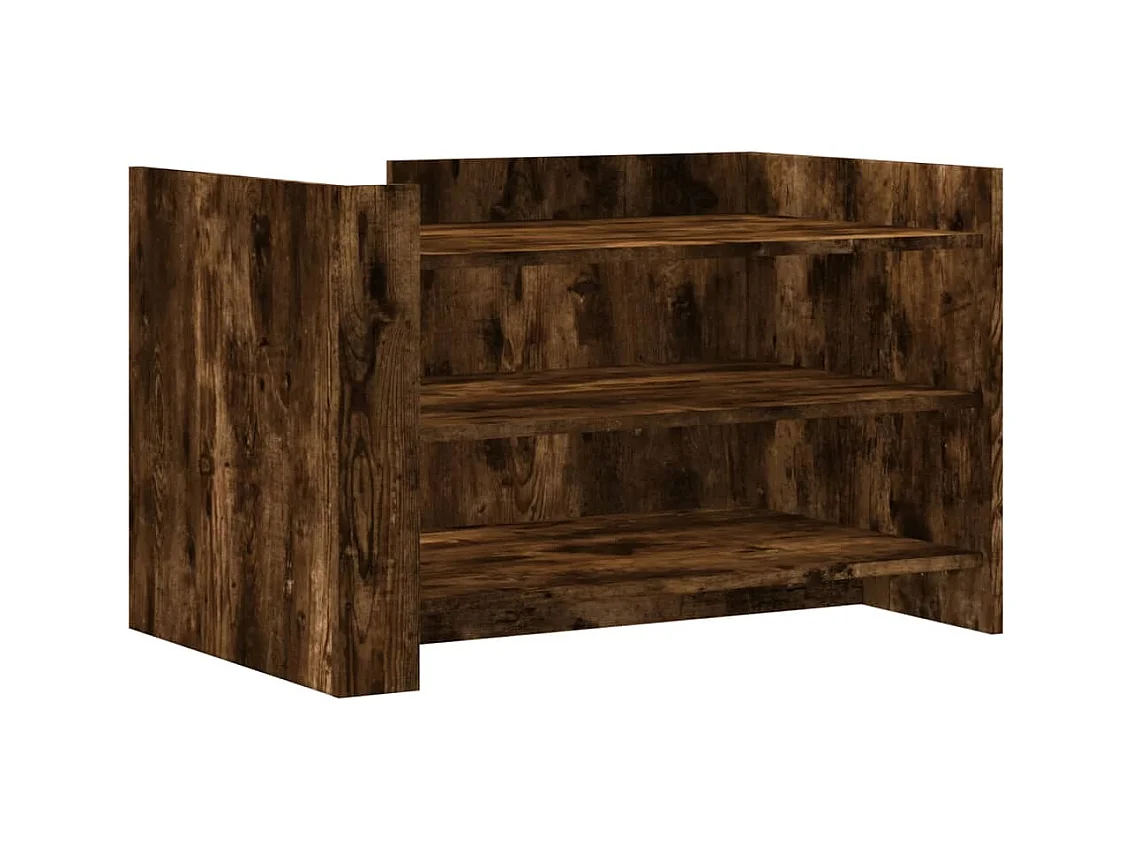 Table basse salon-Table d'appoint chêne fumé 80x50x50 cm bois d'ingénierie SHL81358