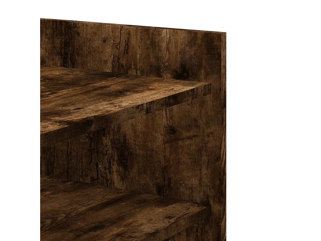 Couchtisch-Wohnzimmertisch-Beistelltische Räuchereiche 80x50x50 cm Holzwerkstoff SHL30545