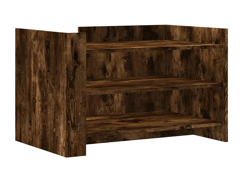 Couchtisch-Wohnzimmertisch-Beistelltische Räuchereiche 80x50x50 cm Holzwerkstoff SHL30545