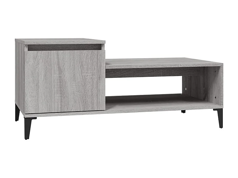 Couchtisch-Wohnzimmertisch-Beistelltische Grau Sonoma 100x50x45 cm Holzwerkstoff SHL9908