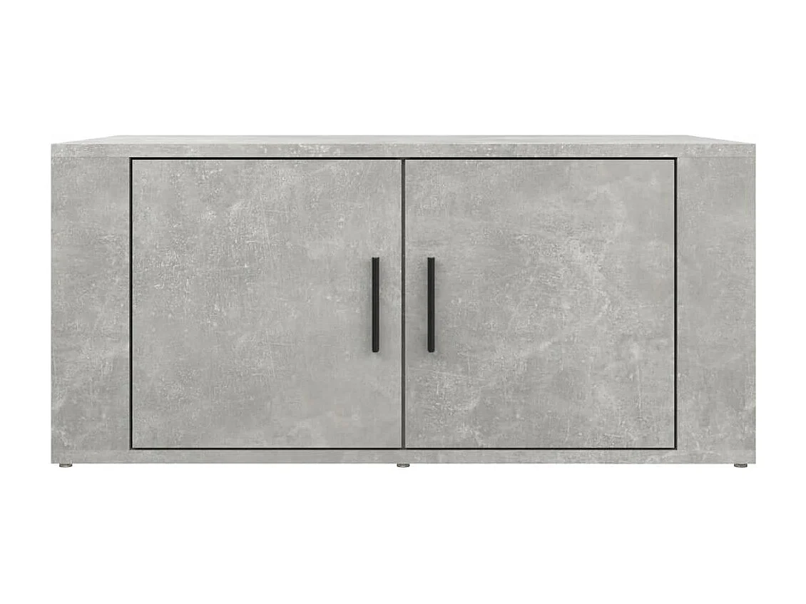 Couchtisch-Sofatisch-Beistelltische Betongrau 80x50x36 cm Holzwerkstoff SHL47641