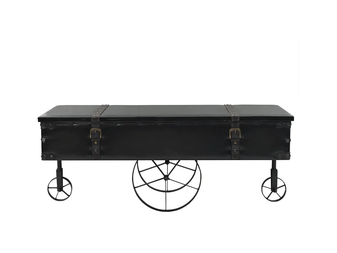 Table basse salon-Table d'appoint MDF et bois de sapin 110x55x43 cm SHL8867