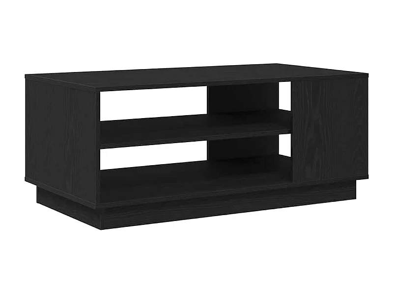 Couchtisch-Wohnzimmertisch-Beistelltische Schwarz Eichen-Optik 102x55x43 cm Holzwerkstoff SHL33735