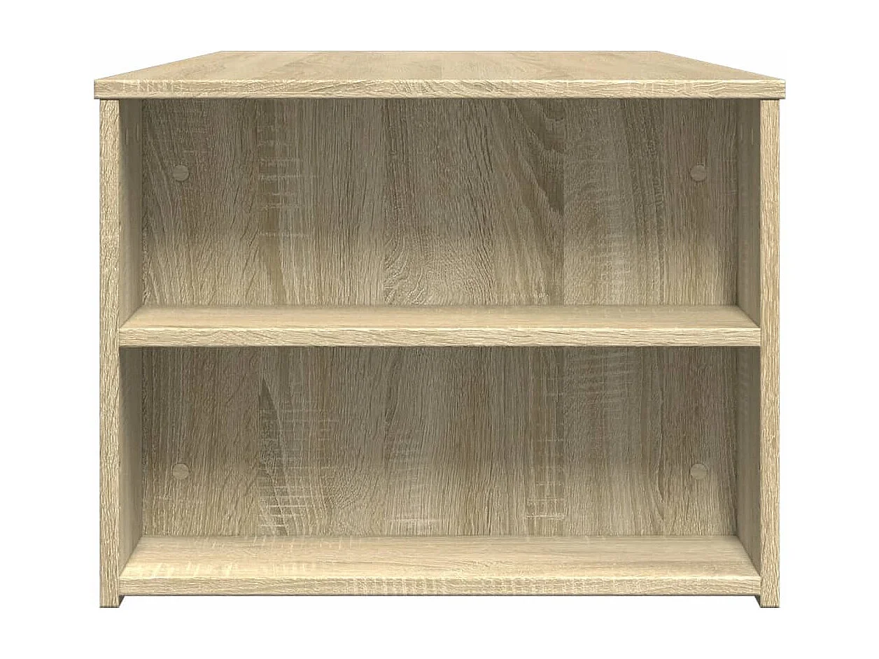 Mesa de centro | Mesa auxiliar y LED madera ingeniería gris Sonoma 70x50x30 cm SHL170717