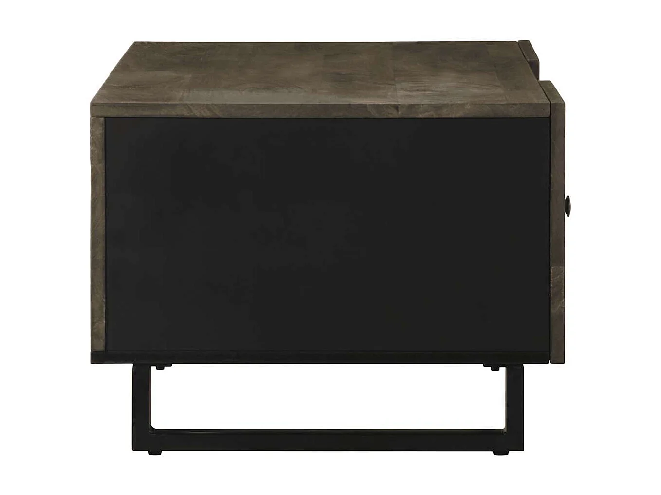 Mesas de centro apilables | Mesitas auxiliares 3 piezas madera contrachapada negro SHL4906