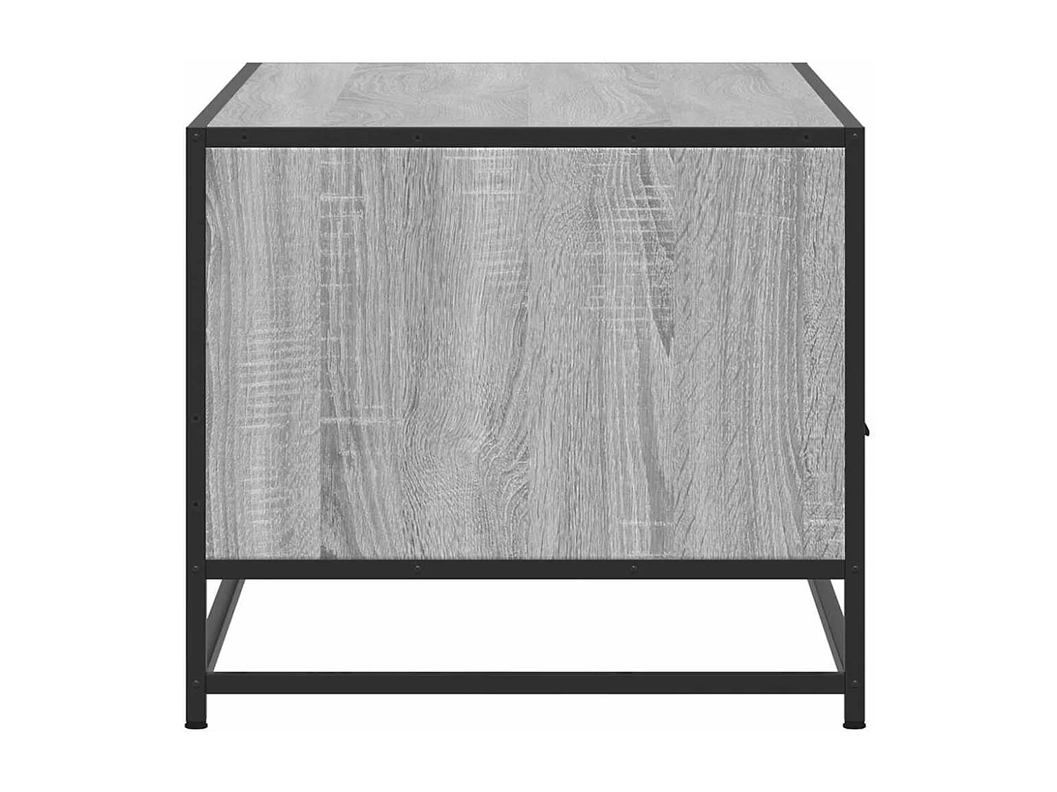 Couchtisch-Wohnzimmertisch-Beistelltische Grau Sonoma 100x50x45 cm Holzwerkstoff und Metall SHL12998