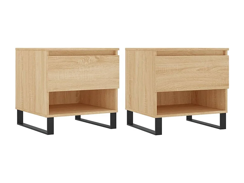 Mesa de centro | Mesa auxiliar multicolor 50x50x38 cm madera maciza reciclada SHL441632