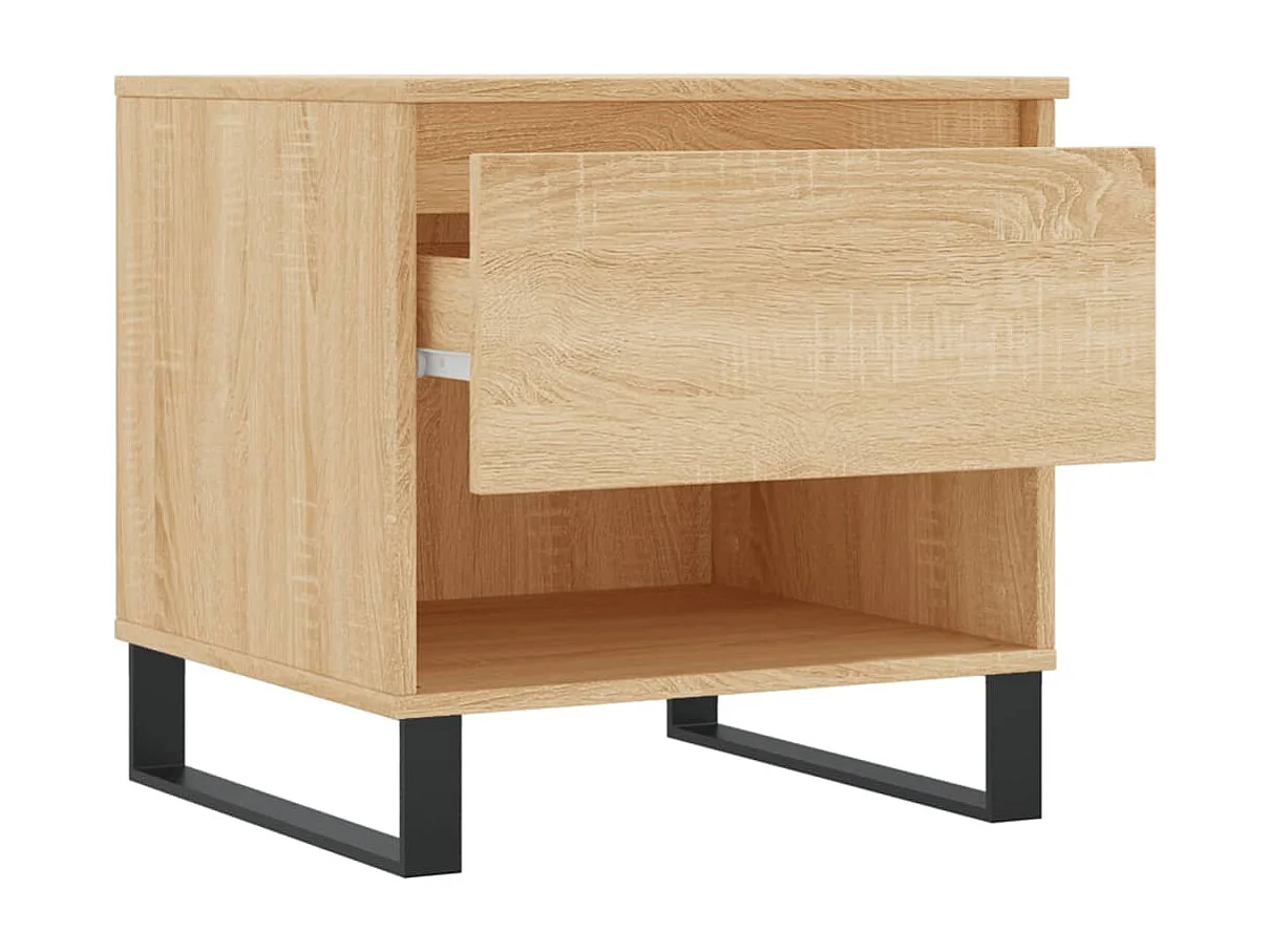 Couchtisch 2er Set-Sofatisch-Beistelltische Sonoma-Eiche 50x46x50 cm Holzwerkstoff SHL73668