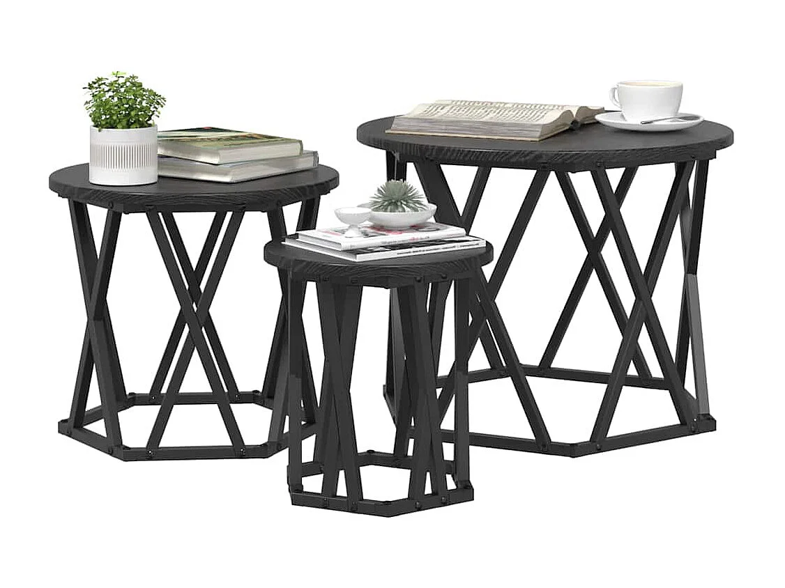 Mesa de centro-Mesa auxiliar-Mesita de centro madera de ingeniería roble Sonoma 80x50x42,5 cm SHL4110