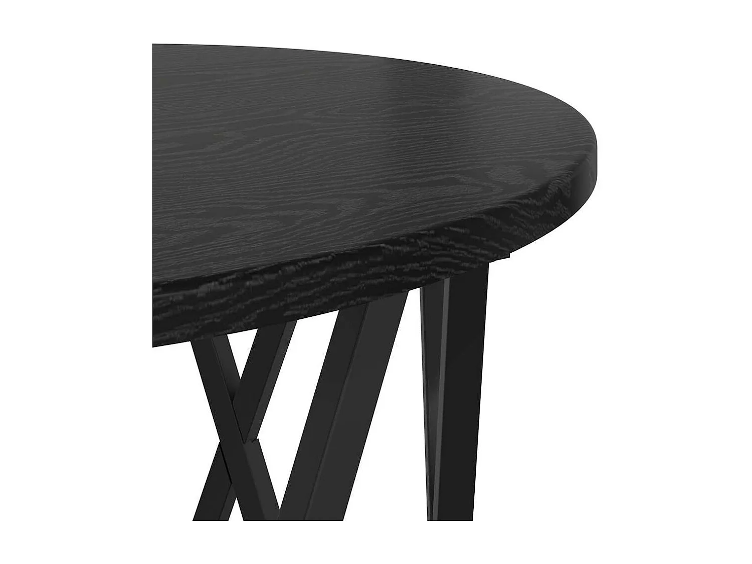 Mesa de centro | Mesa Lateral Empilhável 3 pcs Carvalho preto 53x53x40 cm