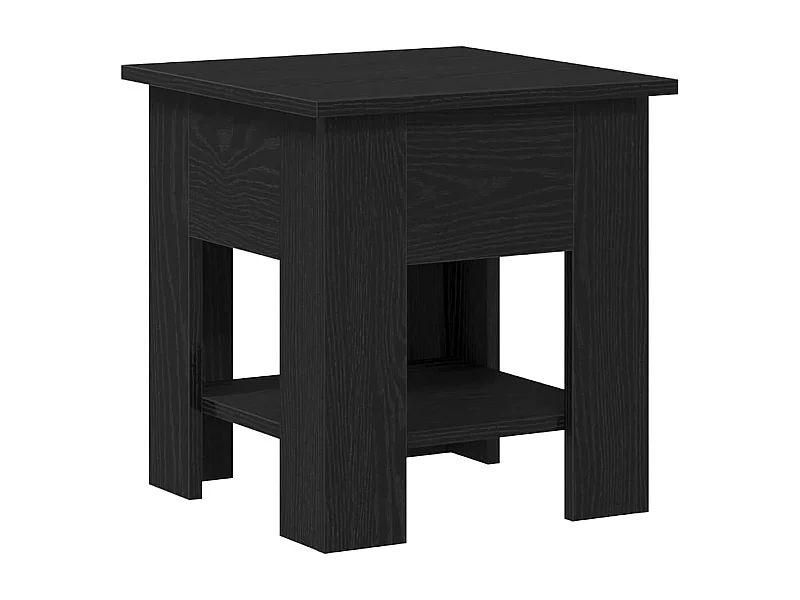 Mesa de centro-Mesa auxiliar-Mesita de centro madera contrachapada gris hormigón 57x57x30 cm SHL2577