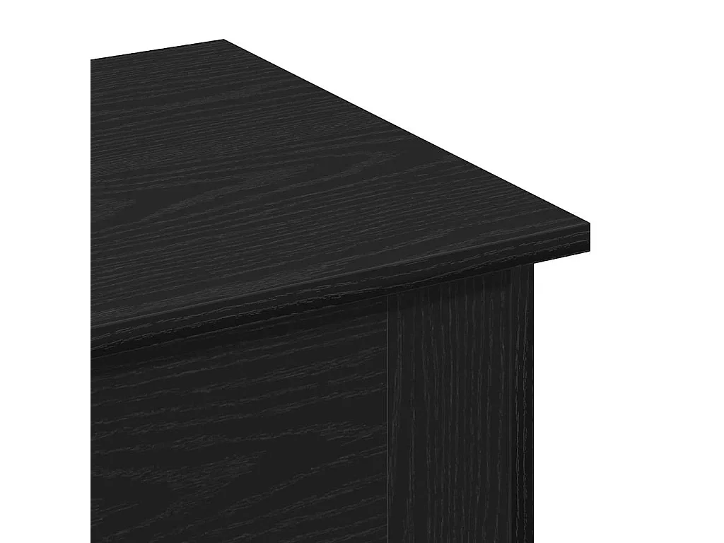Tavolino da Salotto-Tavolino Basso Rovere Nero 40x40x42 cm SHL104594