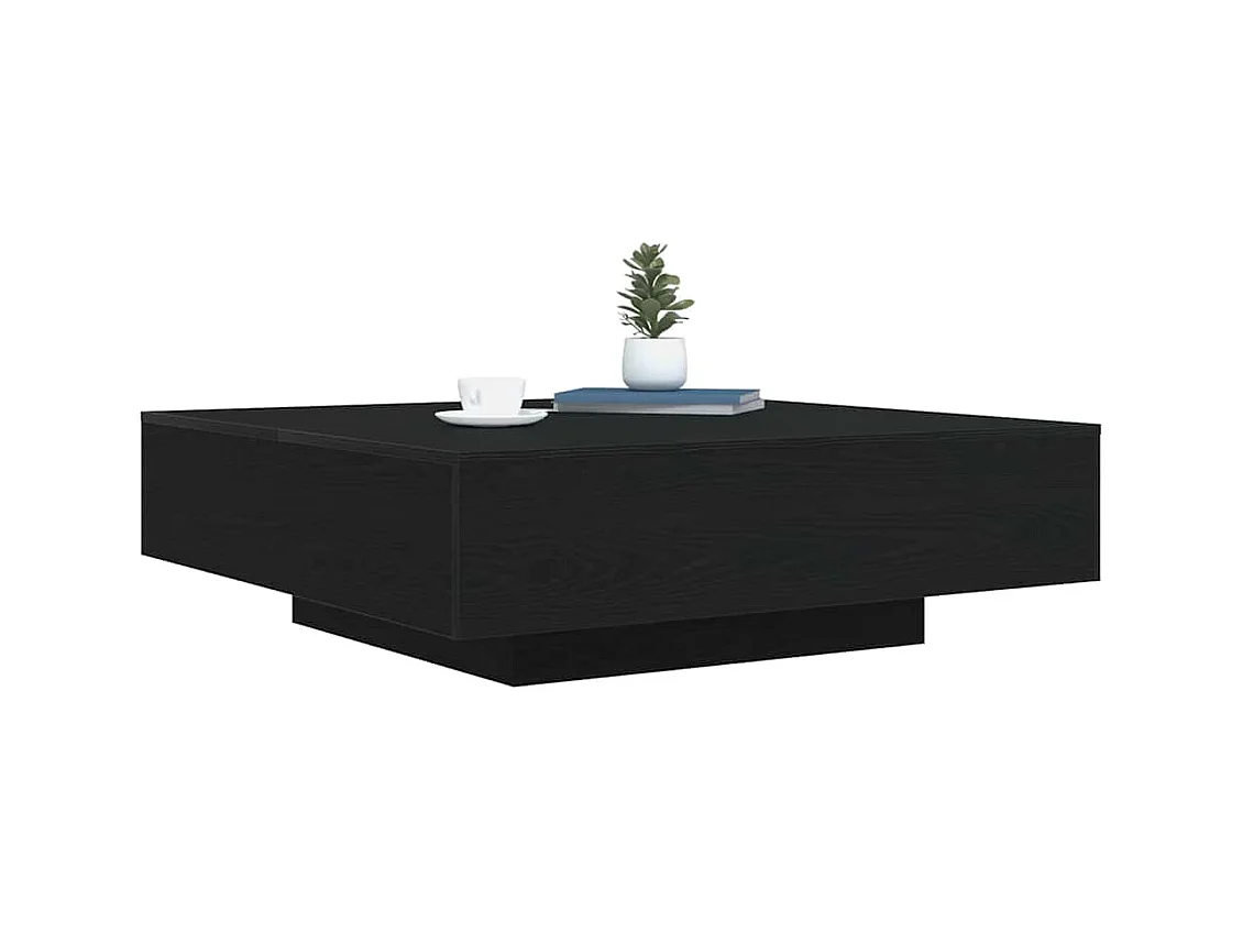 Mesa de centro | Mesa de apoio Carvalho preto 100x100x31 cm