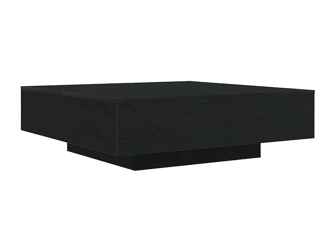 Tavolino da Salotto-Tavolino da Caffè Laterale Rovere Nero 100x100x31 cm SHL102165