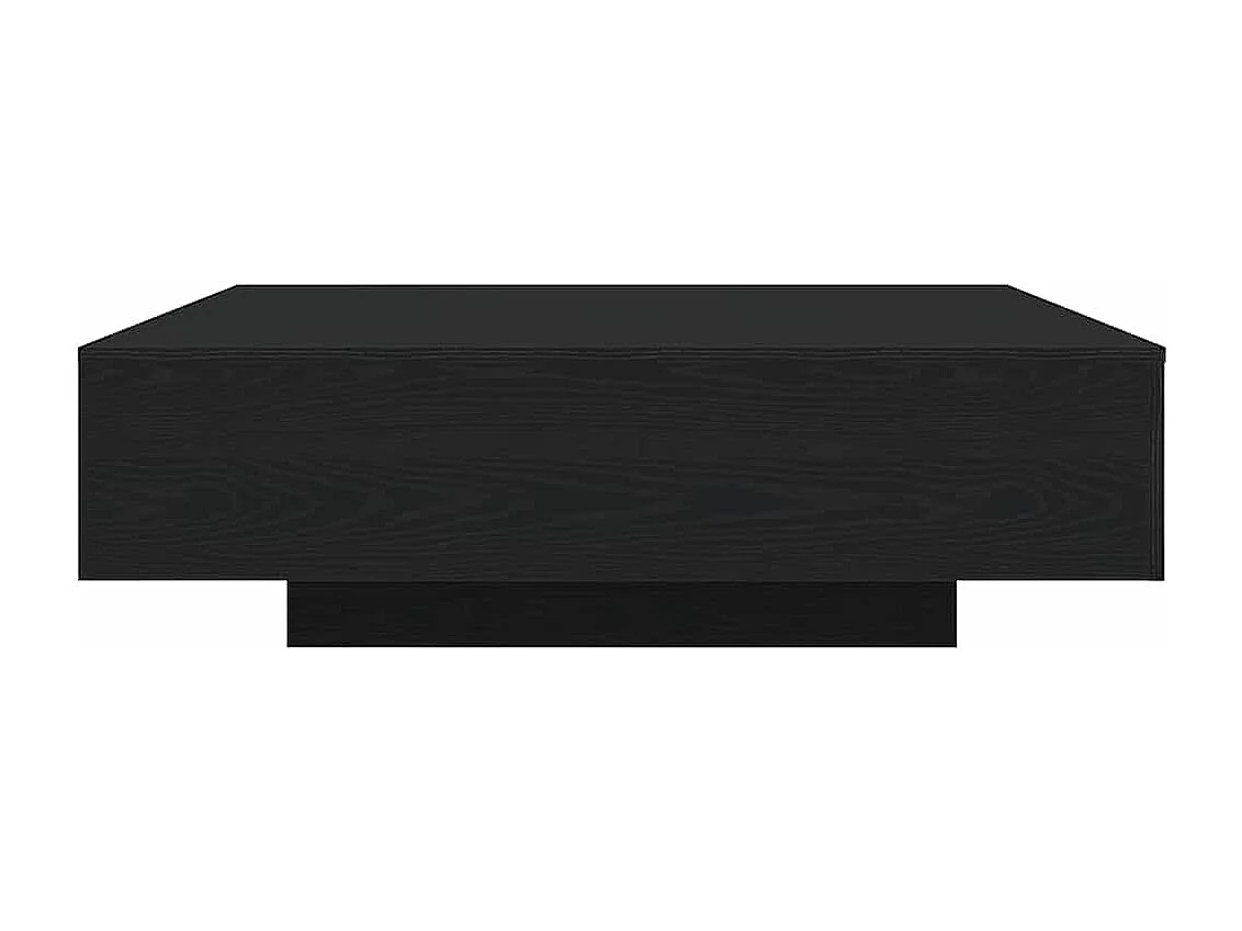 Tavolino da Salotto-Tavolino da Caffè Laterale Rovere Nero 100x100x31 cm SHL102165