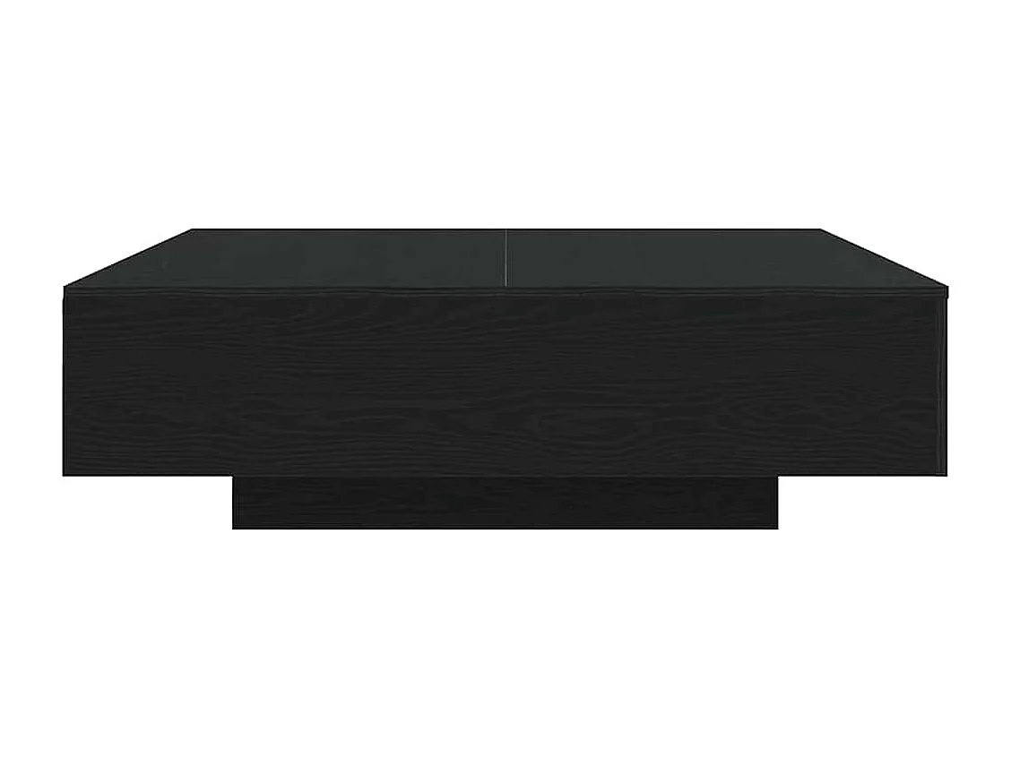 Tavolino da Salotto-Tavolino da Caffè Laterale Rovere Nero 100x100x31 cm SHL102165