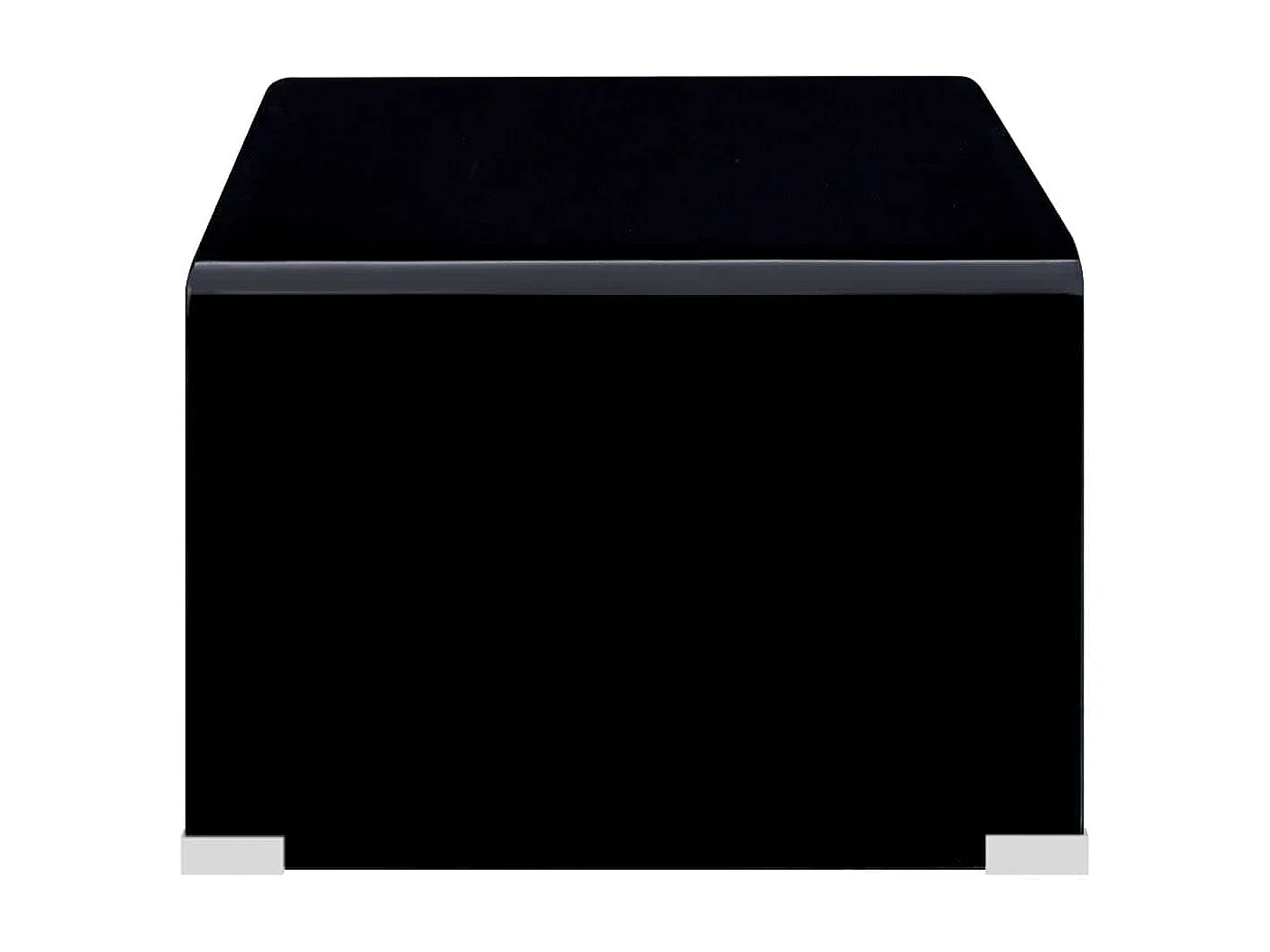 Couchtisch-Beistelltisch-Sofatisch Schwarz 98x45x31 cm Hartglas SHL29237