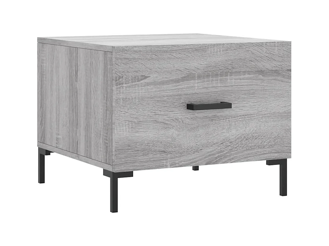 Mesa de centro | Mesa auxiliar madera de ingeniería roble marrón 50x50x40 cm SHL2837