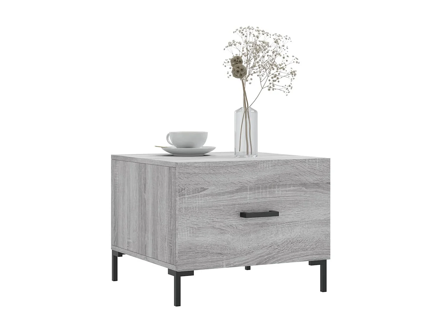 Mesa de centro | Mesa auxiliar madera de ingeniería roble marrón 50x50x40 cm SHL2837