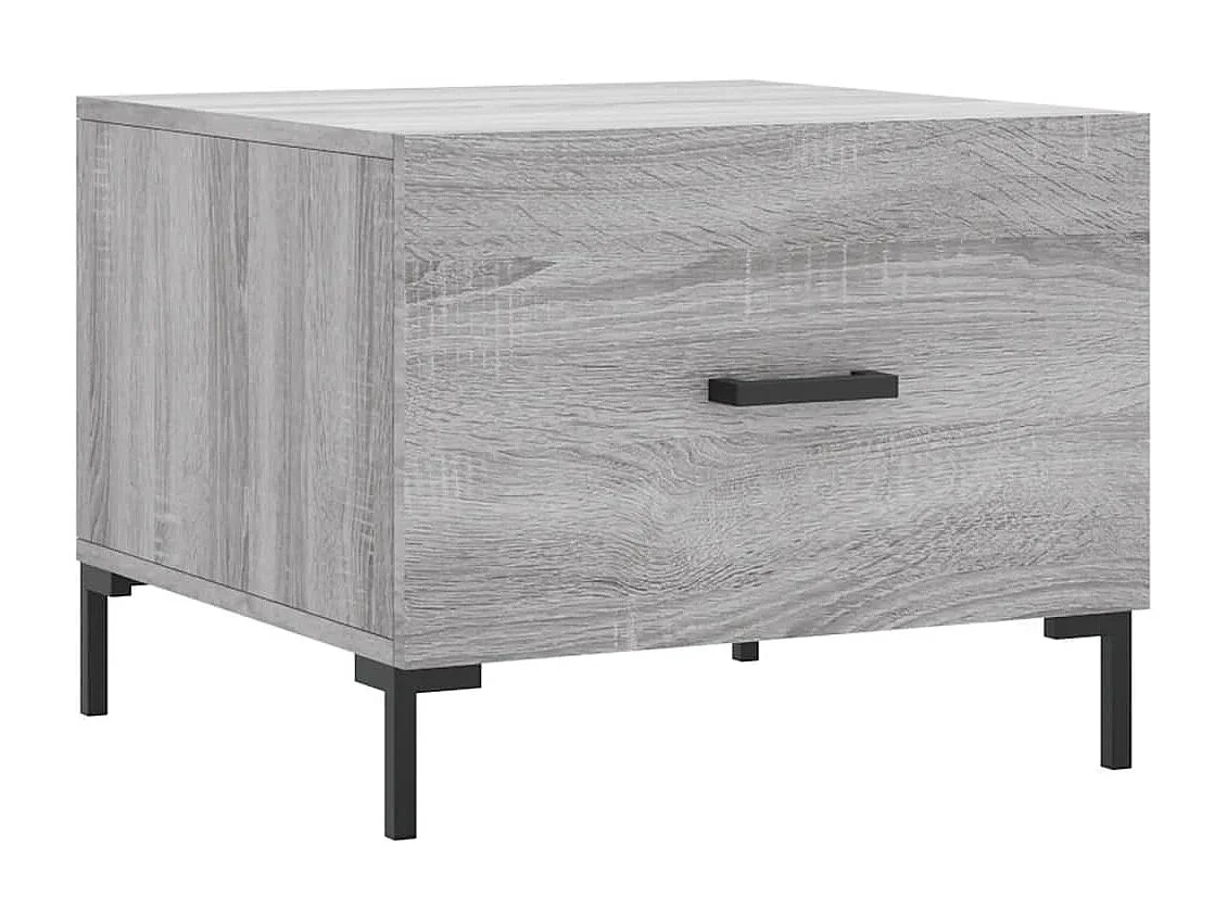 Table basse salon-Table d'appoint Sonoma gris 50x50x40 cm Bois d'ingénierie SHL99370