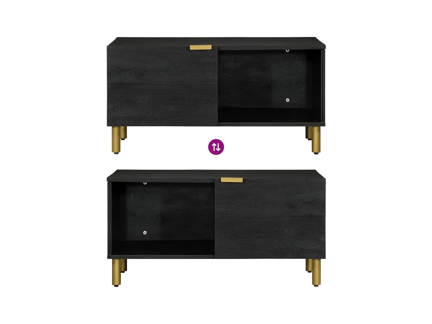 Mesas de centro apilables | Mesas auxiliares 2 unidades madera maciza de pino gris SHL1580