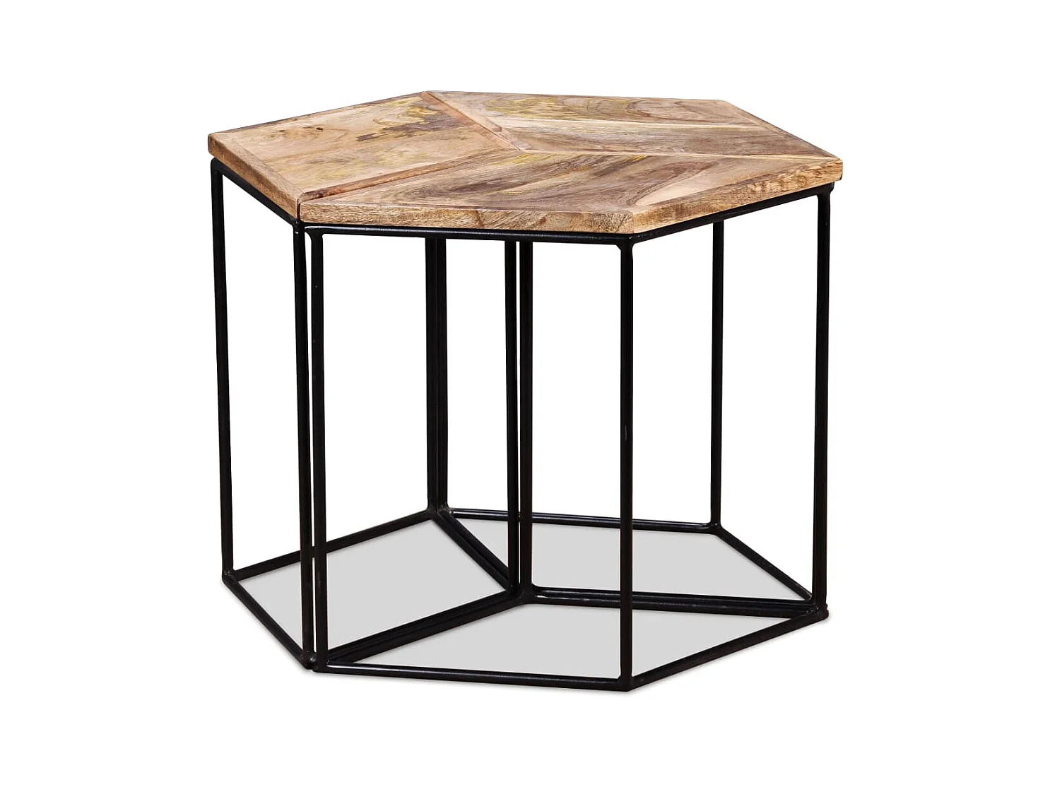 Table basse salon-Table d'appoint Bois de manguier massif 56x48x40 cm SHL53947