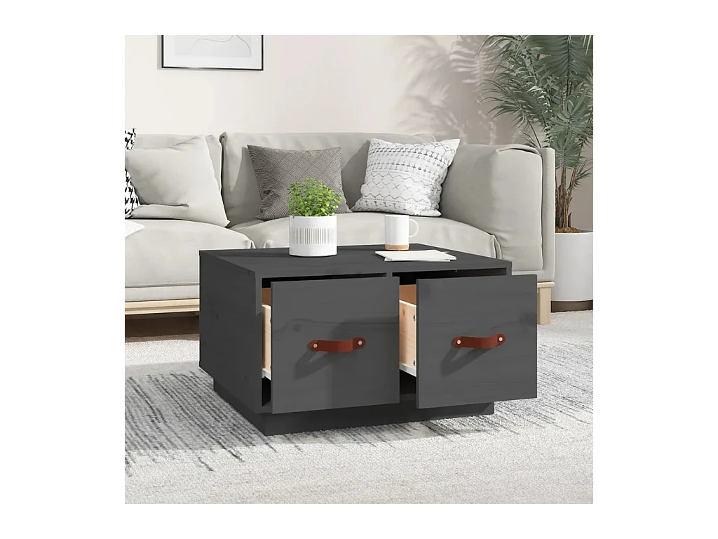 Mesa de centro | Mesa auxiliar madera contrachapada roble marrón 90x50x40 cm SHL4970