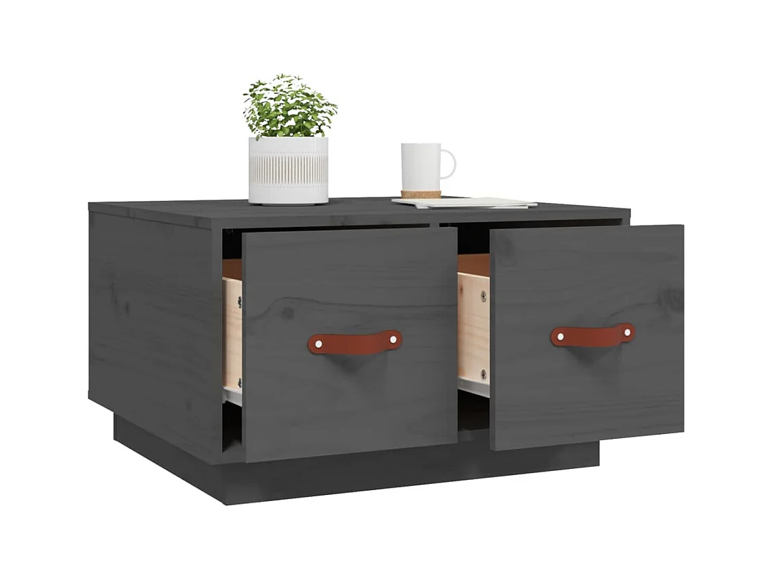 Mesa de centro | Mesa auxiliar madera contrachapada roble marrón 90x50x40 cm SHL4970