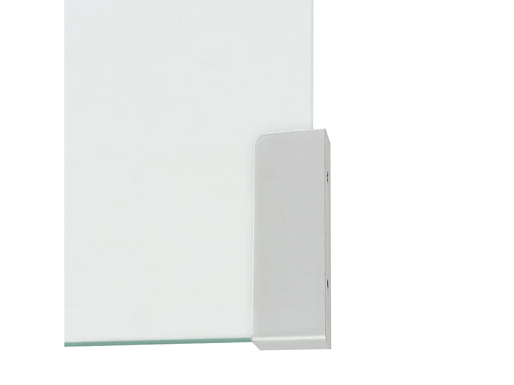 Couchtisch-Beistelltisch-Sofatisch aus gehärtetem Glas 49,5x50x45 cm Transparent SHL65721