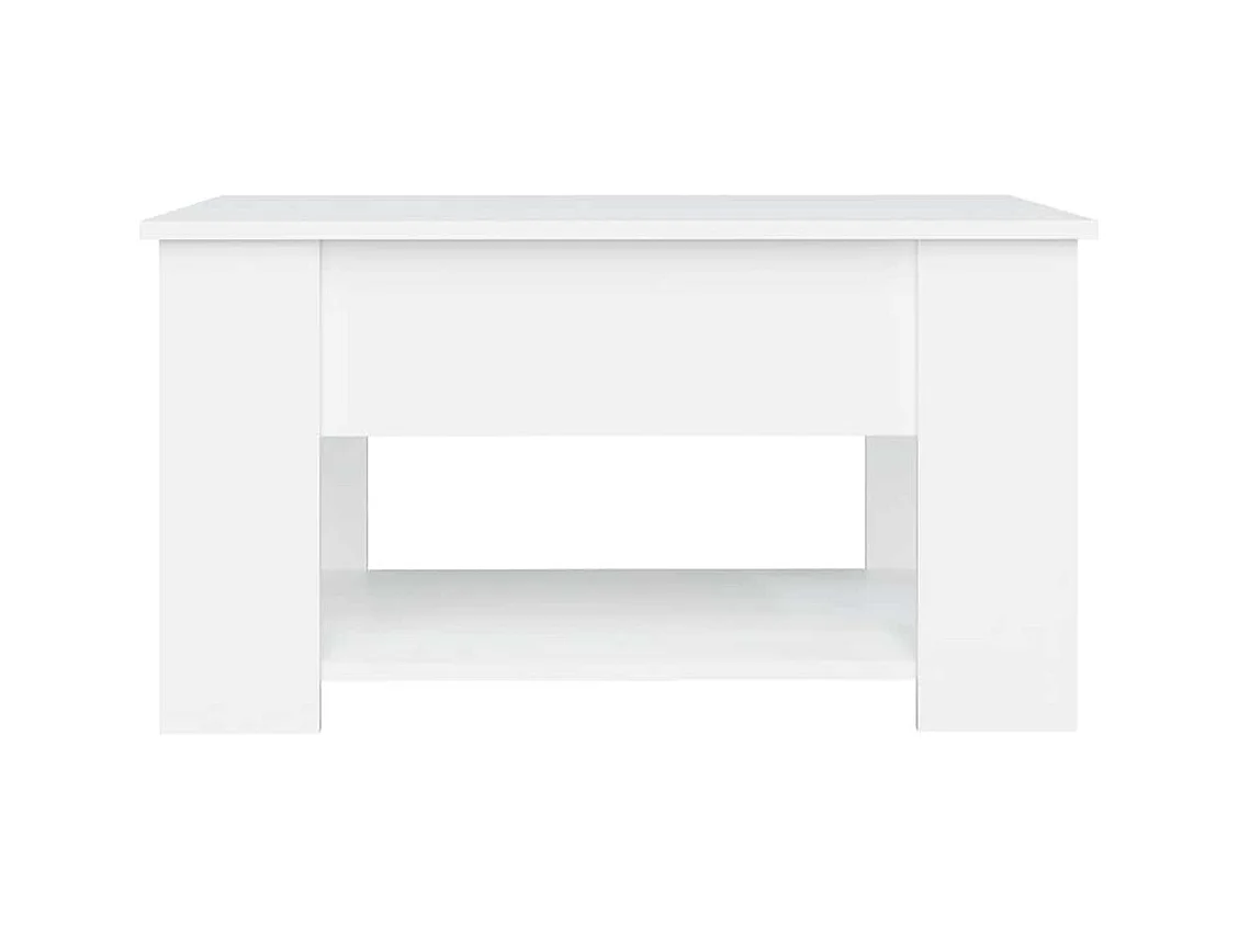 Mesa de centro | Mesa auxiliar de madera maciza de pino blanco 60x53x35 cm SHL427994