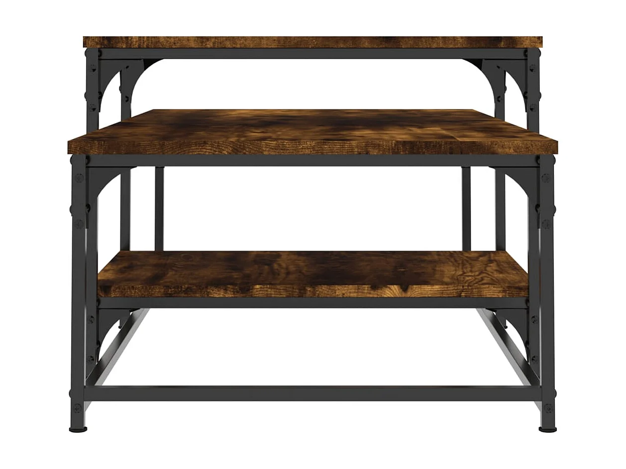 Mesa de centro-Mesa auxiliar blanco brillante 115x65x42 cm SHL2614