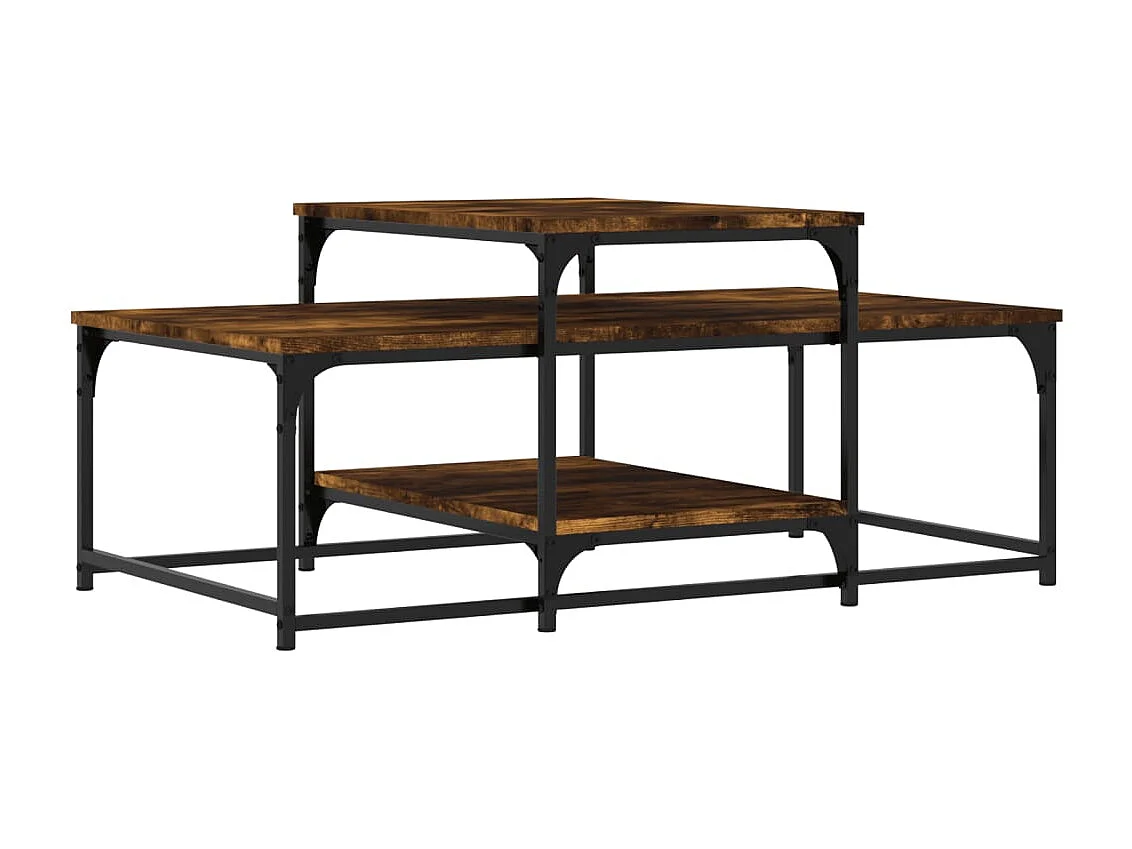 Mesa de centro-Mesa auxiliar blanco brillante 115x65x42 cm SHL2614