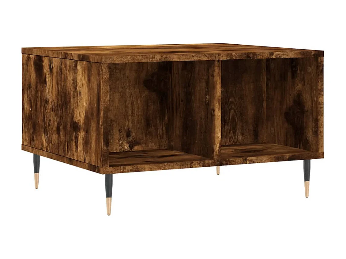 Couchtisch-Wohnzimmertisch-Beistelltische Räuchereiche 60x50x36,5 cm Holzwerkstoff SHL91521