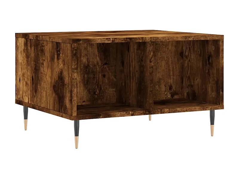 Couchtisch-Wohnzimmertisch-Beistelltische Räuchereiche 60x50x36,5 cm Holzwerkstoff SHL91521