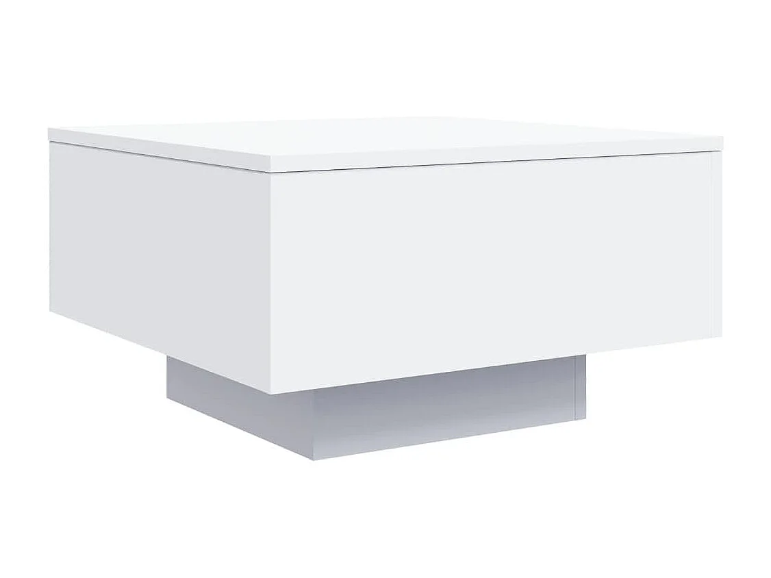 Couchtisch-Wohnzimmertisch-Beistelltische Weiß 55x55x31 cm Holzwerkstoff SHL98506