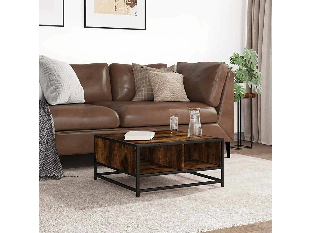 Mesa de centro-Mesa auxiliar madera maciza de pino marrón miel 100x50x40 cm SHL4323