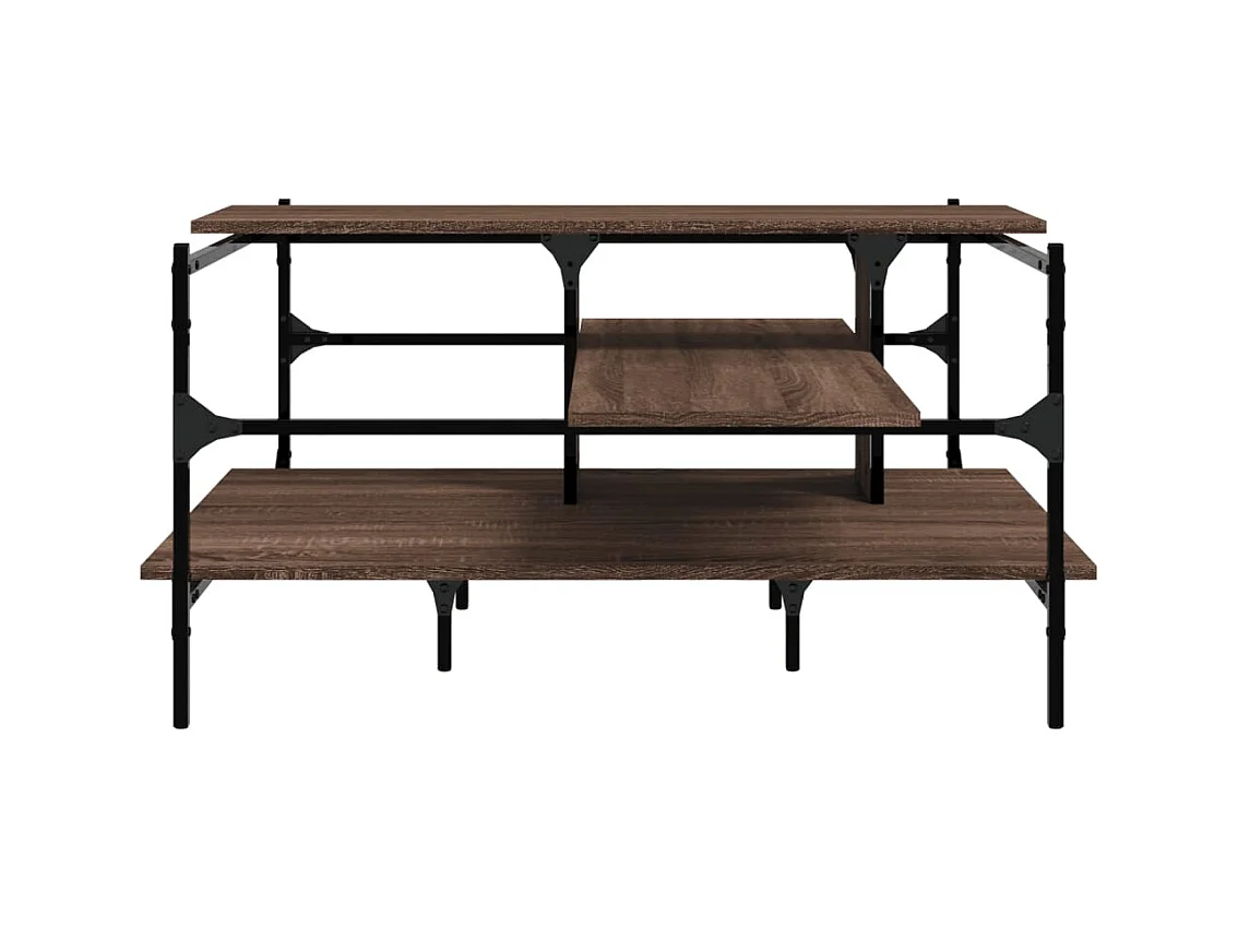 Mesa de centro-Mesa auxiliar de madera maciza mango 80x54x40 cm SHL4306