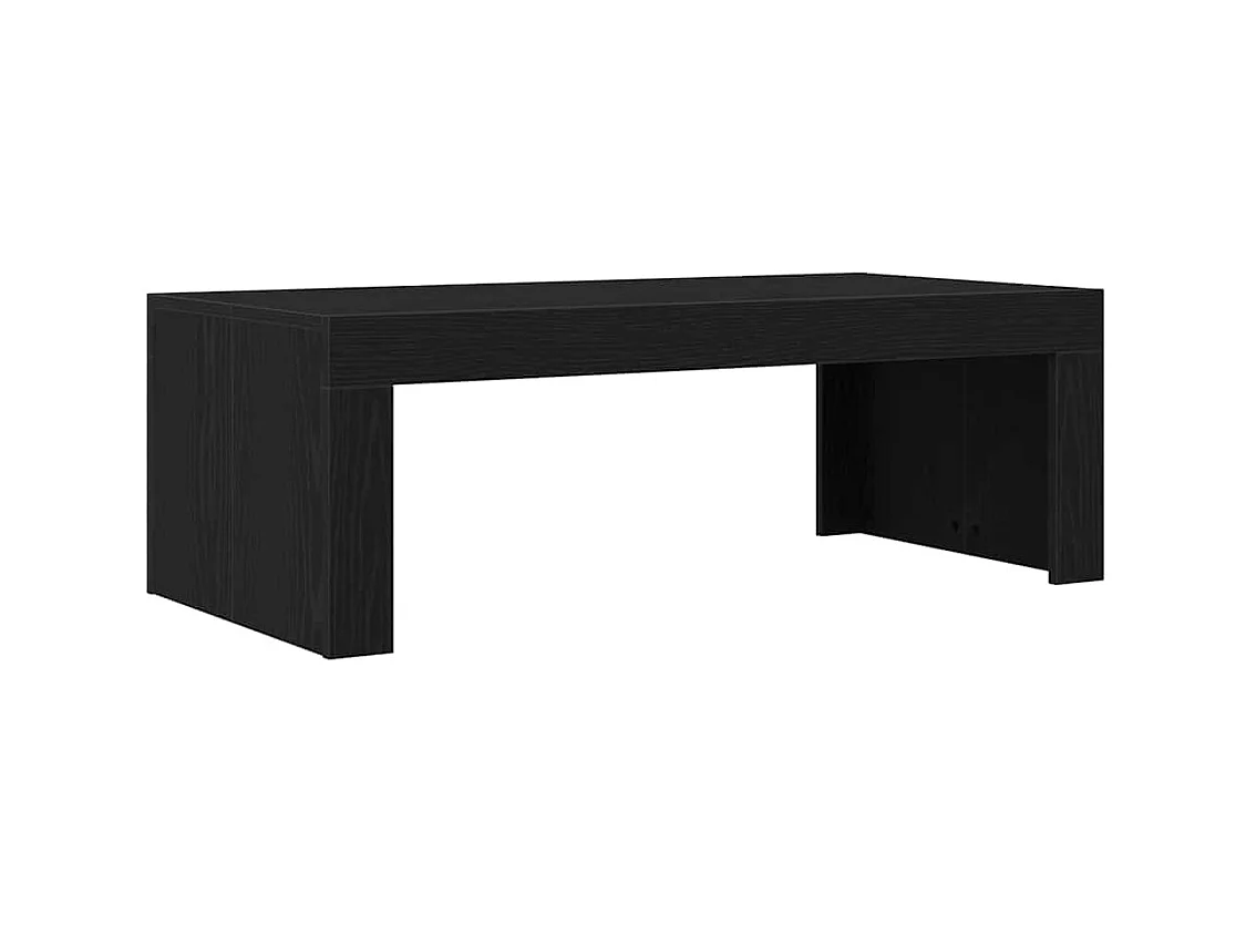 Table basse salon-Table d'appoint Chêne Noir 102x50x35 cm Bois d'Ingénierie SHL46786