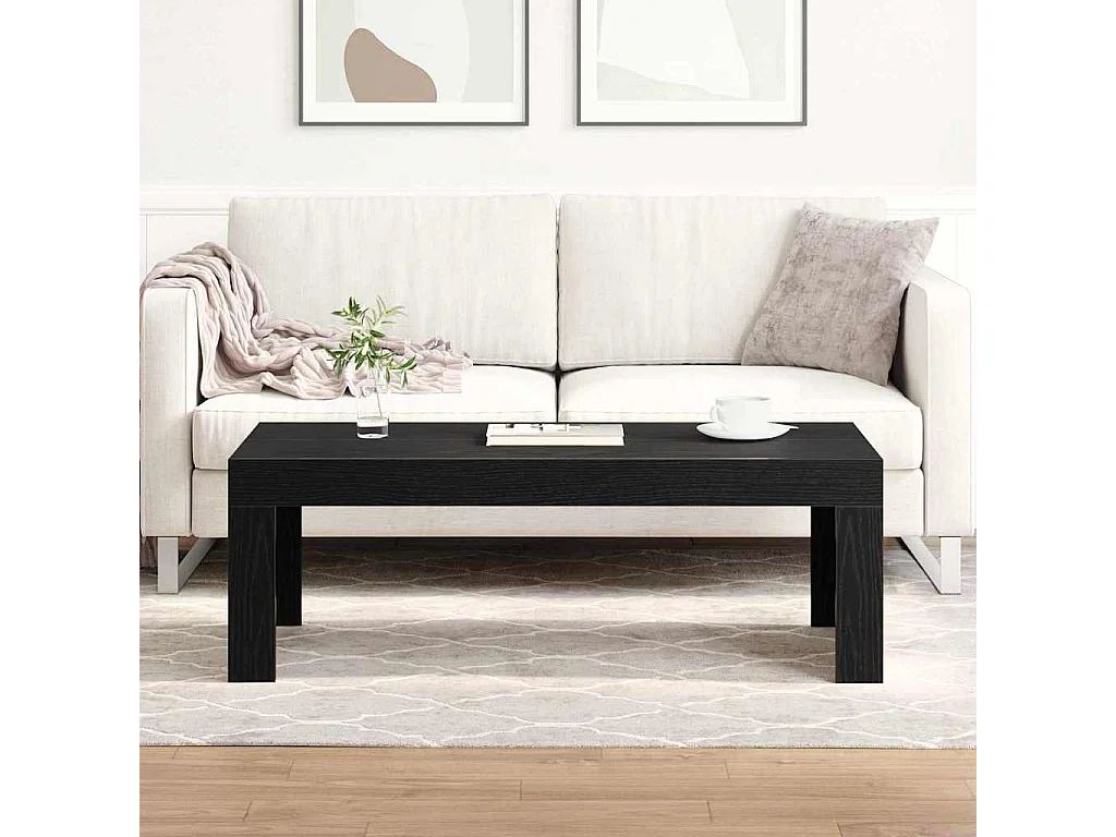 Mesa de centro-Mesa auxiliar-Mesita de centro madera contrachapada blanco 50x50x35 cm SHL3254