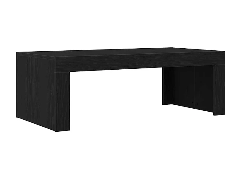 Table basse salon-Table d'appoint Chêne Noir 102x50x35 cm Bois d'Ingénierie SHL46786