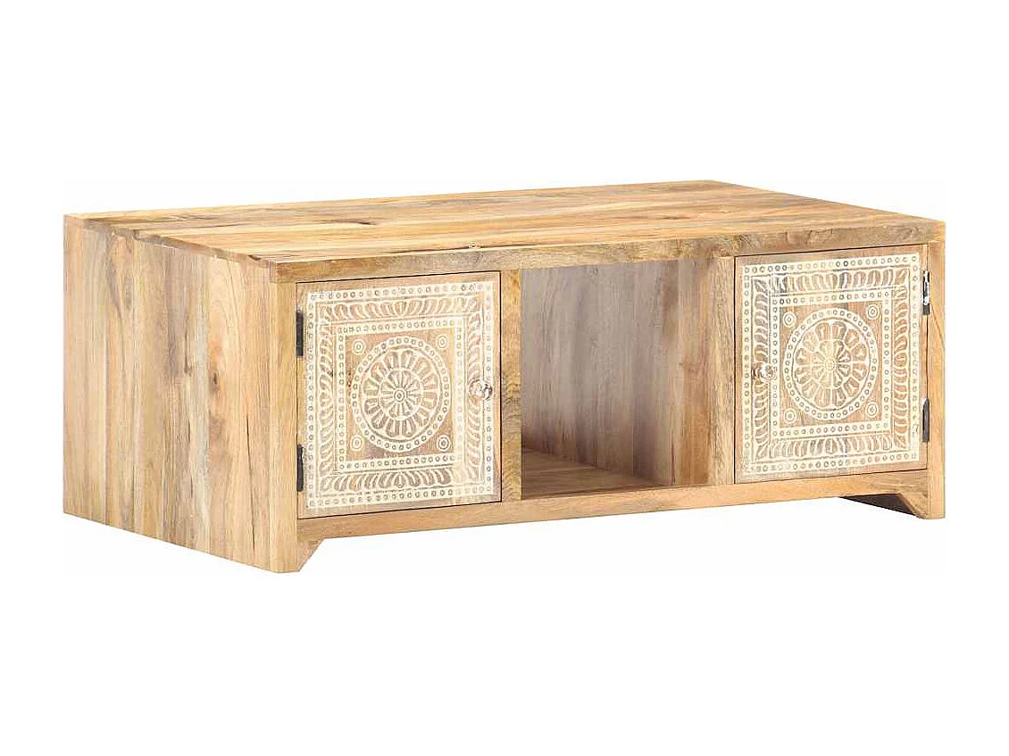 Mesa de centro | Mesa de café | Mesa auxiliar Roble negro 75x75x38 cm Madera contrachapada SHL1199