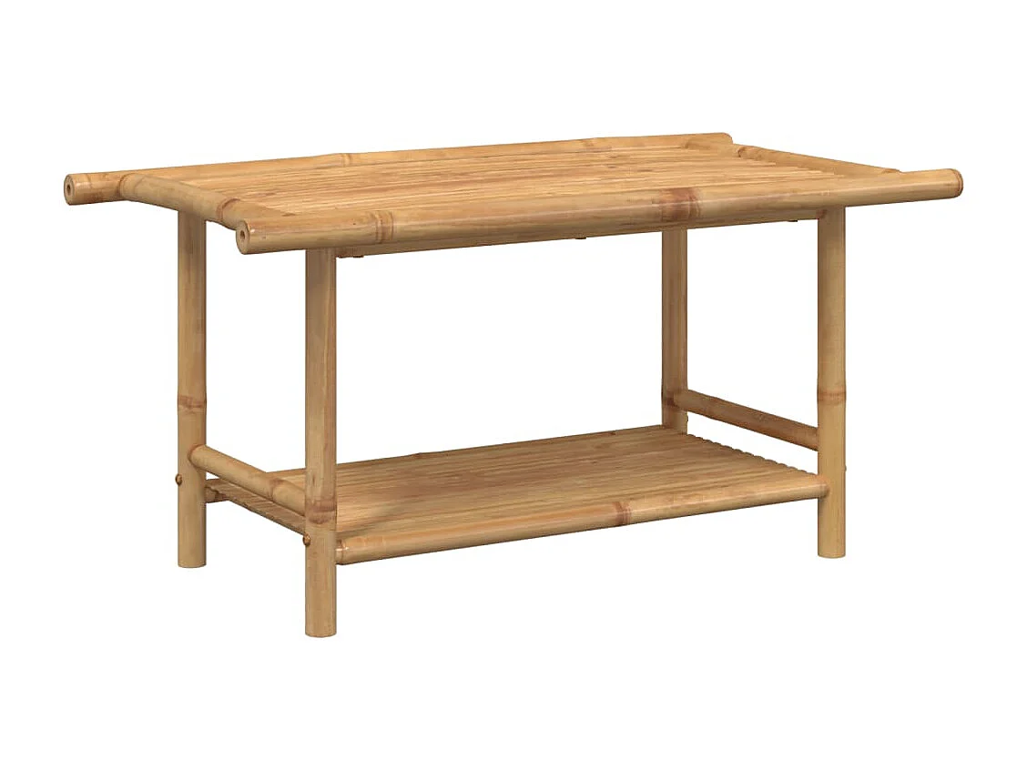 Couchtisch-Sofatisch-Beistelltische 90x50x45 cm Bambus SHL81169