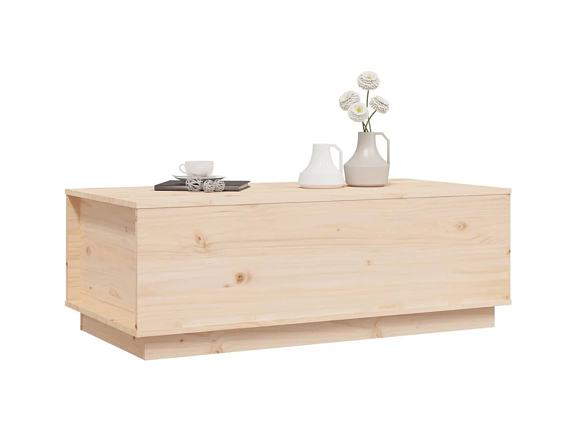 Mesa de centro | Mesa auxiliar madera contrachapada blanco brillo 90x50x40 cm SHL1591