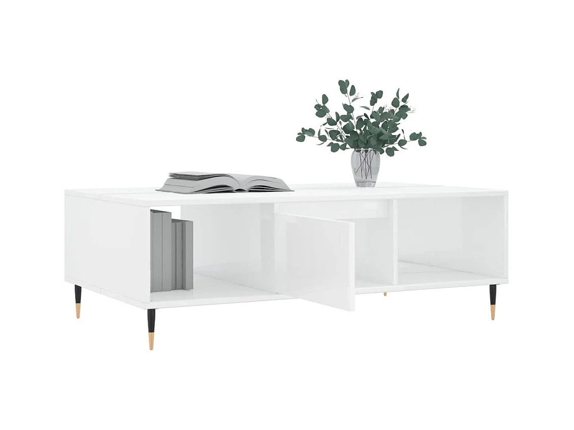 Mesa de centro | Mesa auxiliar madera de ingeniería marrón roble 100x50x35,5 cm SHL3395