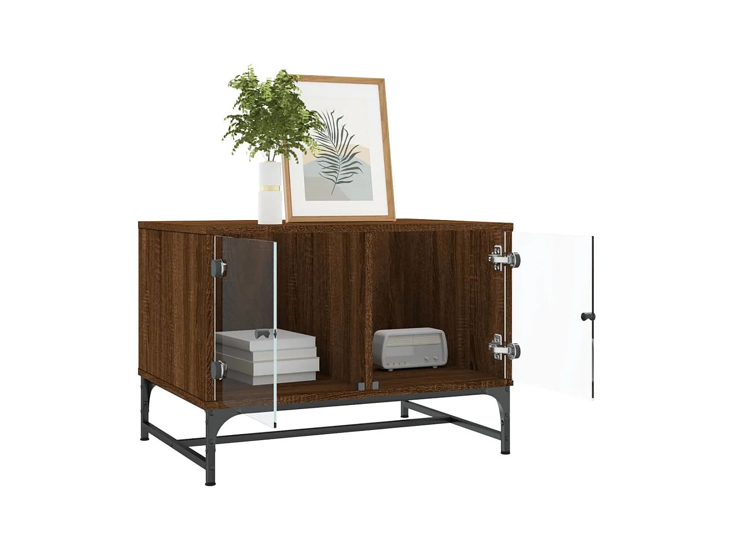 Mesa de centro-Mesa auxiliar de bambú 70x40x35 cm SHL3486