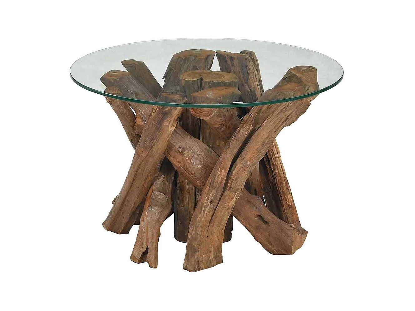 Mesa de centro | Mesa de apoio em teca maciça 60 cm