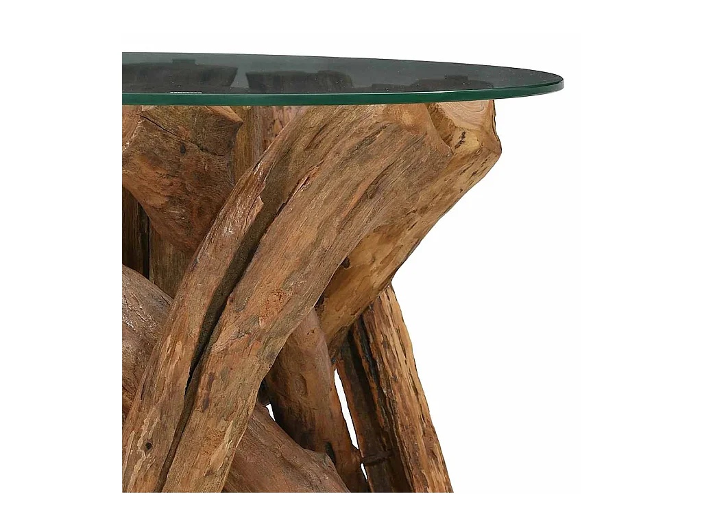 Mesa de centro | Mesa de apoio em teca maciça 60 cm