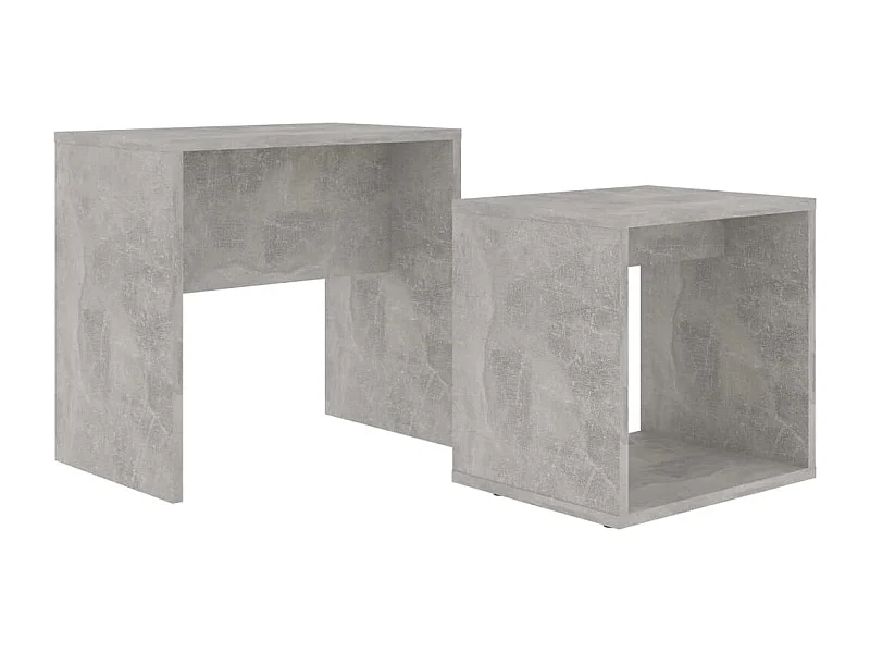 Ensemble de table basse Gris béton 48x30x45 cm Bois ingénierie SHL80419