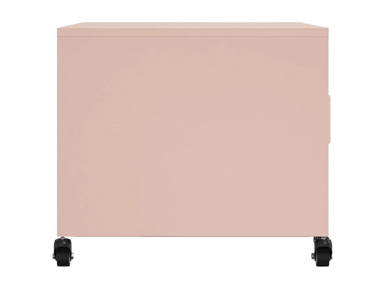 Table basse salon-Table d'appoint rose 68x50x43,5 cm acier SHL36095